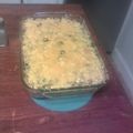 Jonci's Mom's cooksnap of when they made Cornbread upside down casserole.