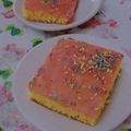 El cooksnap de ludmi cuando hizo Torta con flan de cajita.