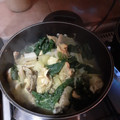 El cooksnap de Rebeca Gonzalez cuando hizo Pechuga de pollo al curry con papas y acelga.