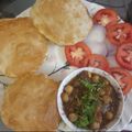 Manjusha Ingole Gurjar 's cooksnap of when they made छोले भटूरे (chole bhature recipe in marathi).