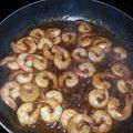 Shannon's cooksnap of when they made Cajun Teriyaki Garlic Shrimp.