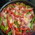 El cooksnap de Carolina Olivares cuando hizo Sausage fajita style.