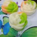 Cooksnap dari Anjar Yulia Ningsih untuk resep Bolu kukus mawar rainbow