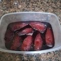 El cooksnap de Yaima Morejon cuando hizo Peras al vino.