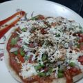 Kalika Raval's cooksnap of when they made વેજીટેબલ ચીઝ પિઝા (No Oven, Whole Wheat Vegetable Cheese Pizza).