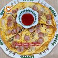 Cooksnap Mahadiah semasa beliau membuat Telur Dadar Lapis Sosej.