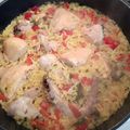 El cooksnap de gustavo2 cuando hizo Arroz con azafrán y pollo.