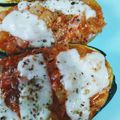 El cooksnap de Menci está cocinando cuando hizo Calabacín relleno.
