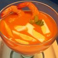 El cooksnap de Disfruta cocinando con Fernando cuando hizo Salmorejo con langostinos.