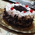 Sutapa Chakraborty's cooksnap of when they made ব্ল্যাক ফরেস্ট কেক (black forest cake recipe in Bengali).