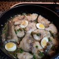 El cooksnap de joanadelatorre cuando hizo Merluza a la vasca con espárragos mejillones y huevo (cocina vasca).