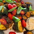 馴獸師在廚房 的 北非烤蔬菜佐中東芝麻醬- Ras El Hanout Roasted Veggies with Tahini Dressing-奶素 cooksnap