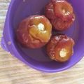 El cooksnap de Susana del Valle Quiroga cuando hizo Manzanas al horno con vino tinto y edulcorante 😚.