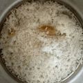 El cooksnap de salvador cuando hizo Arroz para sushi.