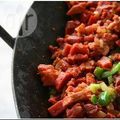 El cooksnap de Gloria Del Socorro cuando hizo Discada hawaiana.