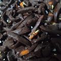 El cooksnap de Yamila S cuando hizo Cáscaras de naranjas confitadas al chocolate.