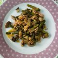 El cooksnap de Zaira cuando hizo Espárragos trigueros con salmón y champiñones en salsa de mostaza.