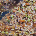 El cooksnap de Camilo Restrepo cuando hizo Guisantes con carne picada.