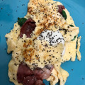 El cooksnap de lorena94 cuando hizo Tortilla rellena de espinacas, salmón y queso 😋.
