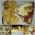 El cooksnap de Carla cuando hizo Mega hamburguesa a la pizza.