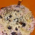 El cooksnap de Victoria Núñez cuando hizo Yogurt con plátano y avena.
