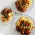 El cooksnap de Javier Fuentes Arriagada cuando hizo Albóndigas en salsa de tomates.