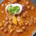 Vanika Agrawal's cooksnap of when they made Black Chana curry.