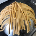 El cooksnap de Camila Improvisa cuando hizo Tallarines caseros a la carbonara.