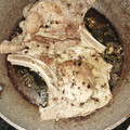 El cooksnap de Diego cuando hizo Chuletas de cerdo.