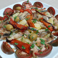 El cooksnap de Victor cuando hizo Ensalada de boquerones con patatas y tomate.