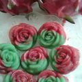 Cooksnap dari Nuraisah Agus untuk resep Bolu Kukus Buah Naga mix Pandan