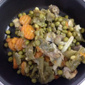 El cooksnap de M.Jose cuando hizo Menestra de verduras con pechuga de pavo (fiambre de pavo).