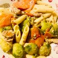 Cooksnap của ALEX xx ✈🇬🇧🇱🇹 khi họ làm theo món Nui Đậu Lăng Xanh Xào Cải Brussels & Gà Xé