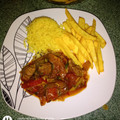 El cooksnap de Evelyn Loreto Tiznado Millares cuando hizo Lomo saltado peruano.