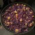 El cooksnap de Mariola Cruz Hernandez cuando hizo Lombarda con manzana, pasas y nueces (olla exprés).