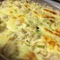 El cooksnap de Geno Riva cuando hizo Tarta de pollo y puerro.