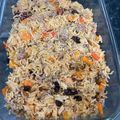 ekitchen's cooksnap of when they made Kabsa spices + Kabsa rice - Saudi rice with lamb meat.