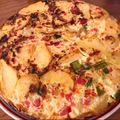 El cooksnap de Lucia cuando hizo Tortilla de papa con cebolla, Morrón y queso fresco.