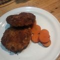 El cooksnap de Alejandra Hernandez cuando hizo Tortitas de patata con pollo deshebrado.