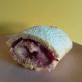 Valentin's cooksnap of when they made Erdbeer-Mascarpone-Biskuit-Rolle.
