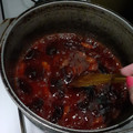 El cooksnap de Recetas De Un Conejo cuando hizo Mermelada de ciruelas/Helado de agua de ciruelas.