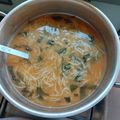 El cooksnap de LuzMa SG cuando hizo Sopa de fideo con espinacas.