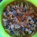 El cooksnap de Claudia Garay cuando hizo Carne en su jugo estilo campirano.