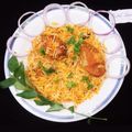Sadaf Salman's cooksnap of when they made Chicken Biryani.