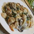 Chef Mommy Nessa's cooksnap of when they made Jalapeno Shrimp Alfredo Spaghetti.