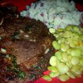 Demi's cooksnap of when they made Sheree's Cast Iron Quick Dry Aged Steak.