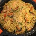 El cooksnap de Juan Angel Riera cuando hizo Cuscús al curry con gambas y mejillones.