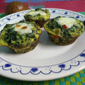 El cooksnap de Dario Ezequiel Fazio cuando hizo Muffins de Espinaca y Queso SIN HARINA, SIN SAL.