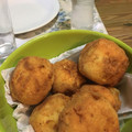 El cooksnap de Sofia cuando hizo Bombas de papa con queso y jamón.