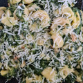 El cooksnap de Patrii De la Puente cuando hizo Pasta con crema de espinacas y nueces🌱.